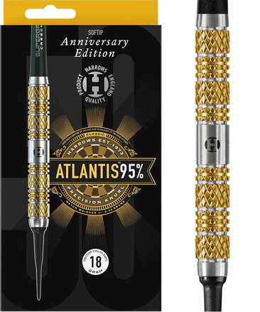 Harrows šípky Atlantis Anniversary Edition soft 18g