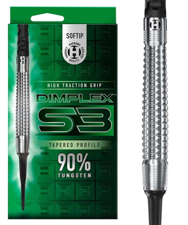Harrows šípky Dimplex S3 Tapered soft 18g