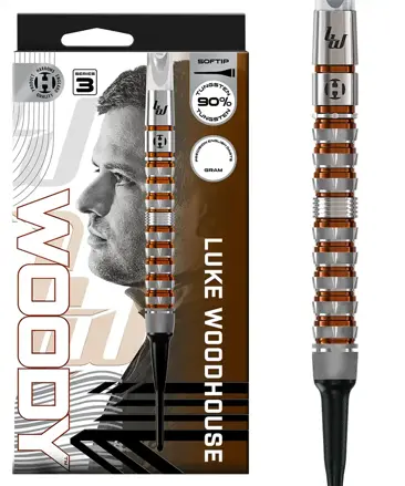 Harrows šípky Luke Woodhouse Series 3 soft 18g Harrows šípky Luke Woodhouse Series 3 soft 18g