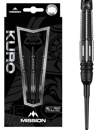 Mission šípky Kuro Black M4 soft 19g