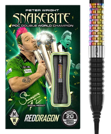 Red Dragon šípky Peter Wright Corra soft 20g