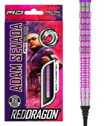 Red Dragon šípky Adam Sevada soft 22g