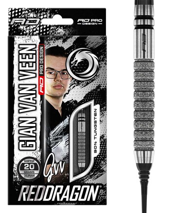 Red Dragon šípky Gian Van Veen soft 20g