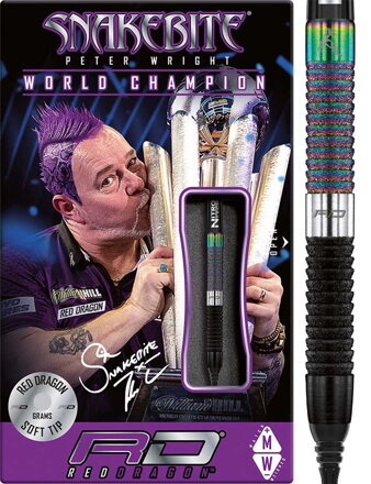 Red Dragon šípky Peter Wright WC Diamond Fusion SE soft 20g