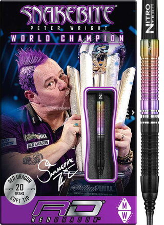 Red Dragon šípky Peter Wright World Champion soft 20g