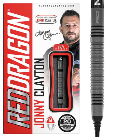 Red Dragon šípky Jonny Clayton Oxide Edition soft 20g