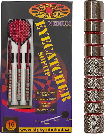 Ruthless šípky Eyecatcher 6 Medium soft 16g