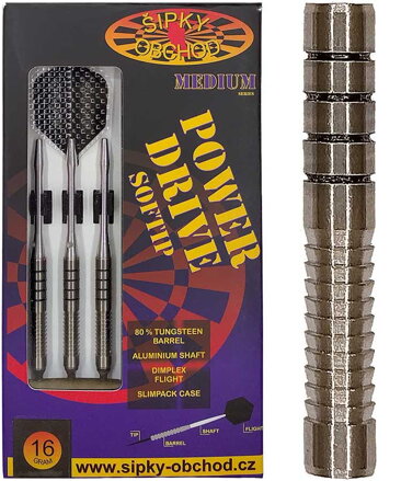 Ruthless šípky Power Drive 4 Medium soft 16g