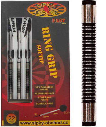 Ruthless šípky Ring Grip 1 Fast soft 22g