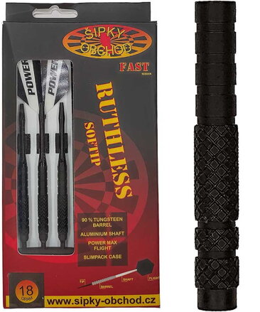 Ruthles šípky RL 7 Fast soft 18g Black