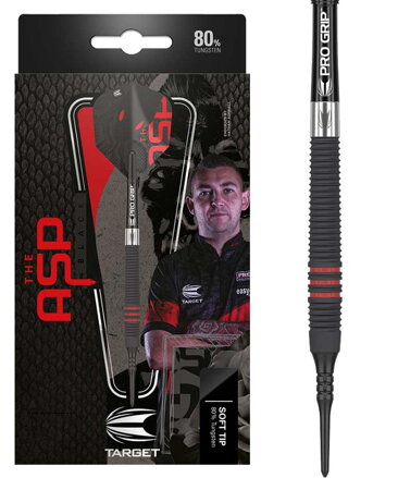 Target šípky Nathan Aspinall Black 80% Soft 18g