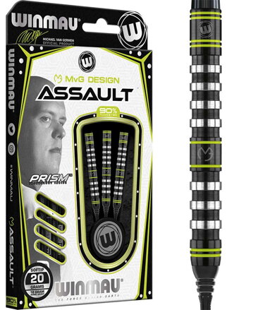 Winmau šípky Assault MvG soft 20g
