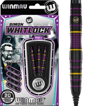 Winmau šípky Simon Whitlock 85% Black soft 20g