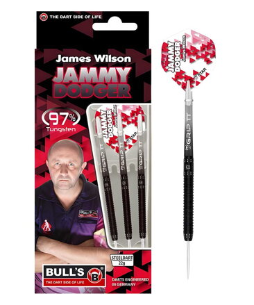Bulls šípky James Wilson "Jammy Dodger" steel 24g