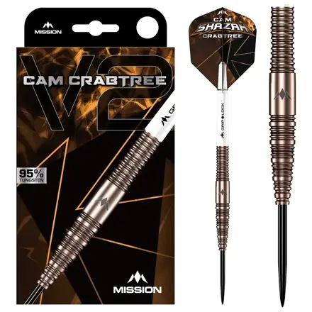 Mission šípky Cam Crabtree V2 steel 22g