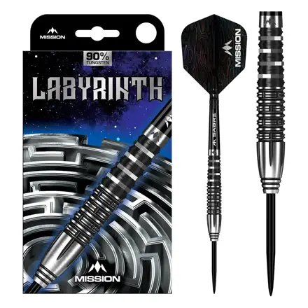 Mission šípky Labyrinth steel 22g