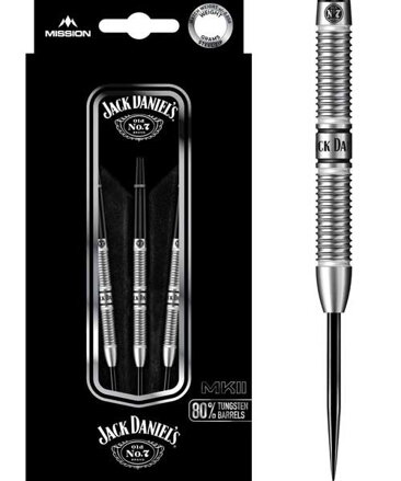 Jack Daniels šípky Old No.7 Silver steel 22g