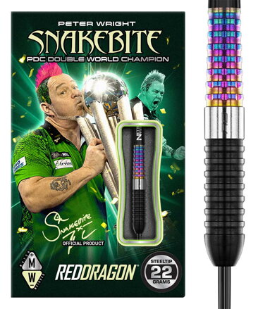Red Dragon šípky Peter Wright Corra steel 22g