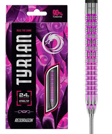 Red Dragon šípky Tyrian steel 24g