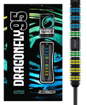 Red Dragon šípky Dragonfly 95 Parallel steel 24g