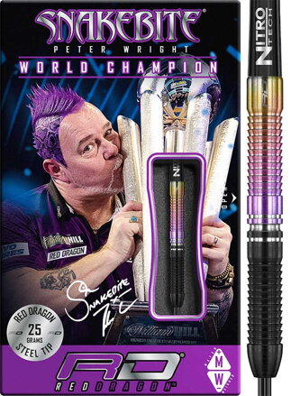 Red Dragon šípky Peter Wright World Champion steel 25g