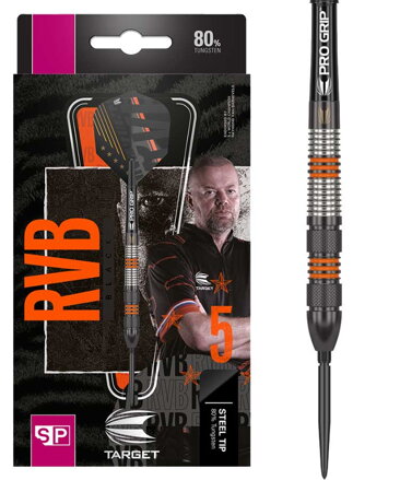 Target šípky Raymond van Barneveld RVB Black 80% SP Steel 21g