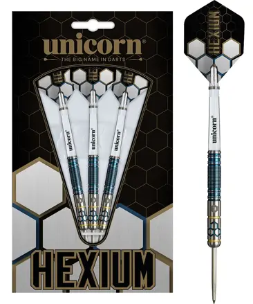 Unicorn šípky Hexium Style 2 Blue steel 23g