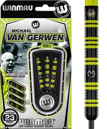 Winmau šípky MvG Pro-Series 85% steel 23g