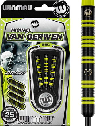 Winmau šípky MvG Pro-Series 85% steel 25g