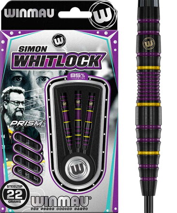 Winmau šípky Simon Whitlock 85% Black steel 22g