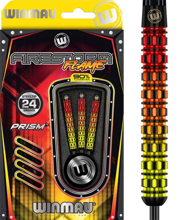 Winmau šípky Firestorm Flame steel 24g