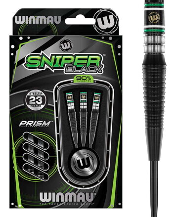 Winmau šípky Sniper Black 2 steel 23g