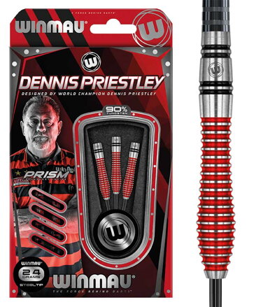 Winmau šípky Dennis Priestley SE steel 24g