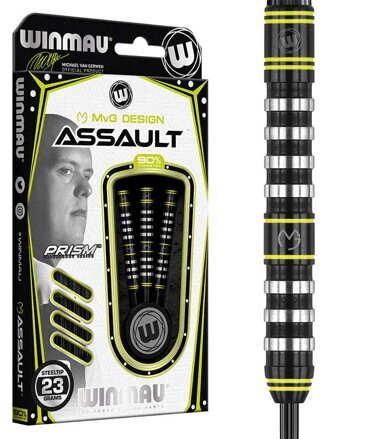 Winmau šípky Assault MvG steel 23g