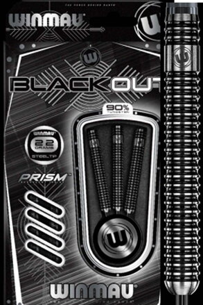 Winmau šipky Blackout steel 22g