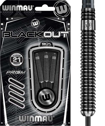 Winmau šípky Blackout steel 21g