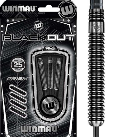 Winmau šípky Blackout steel 25g