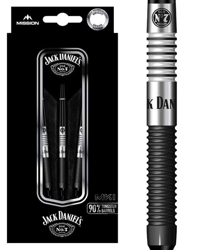 Jack Daniels šípky Black soft 20g Jack Daniels šípky Black soft 20g