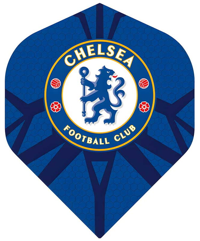 Chelsea Football Dart Flights No2 Pattern Logo