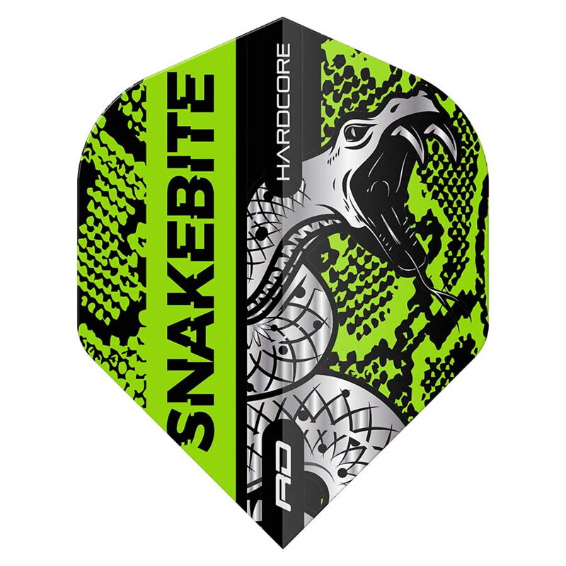 Red Dragon letky Peter Wright Snakebite Coiled Snakesin Green