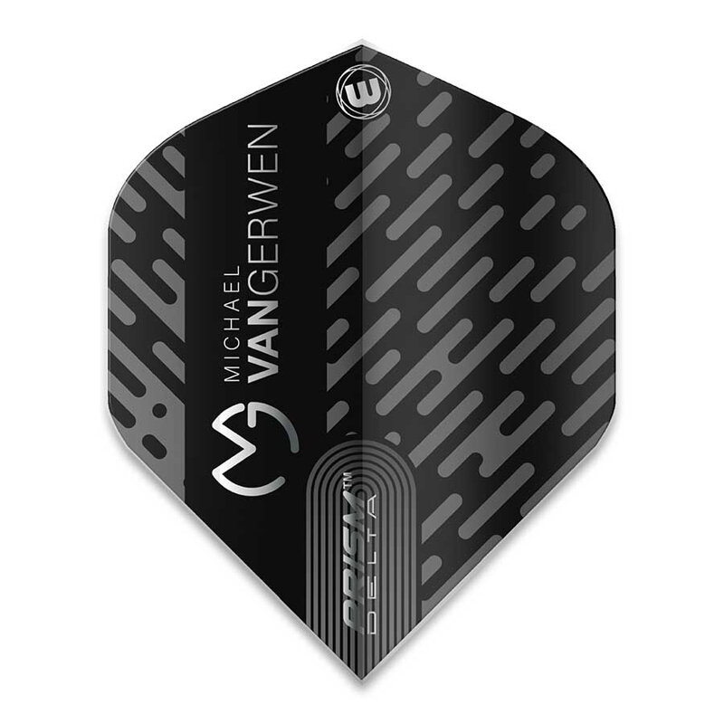 Winmau letky Prism Delta MvG Black & Grey