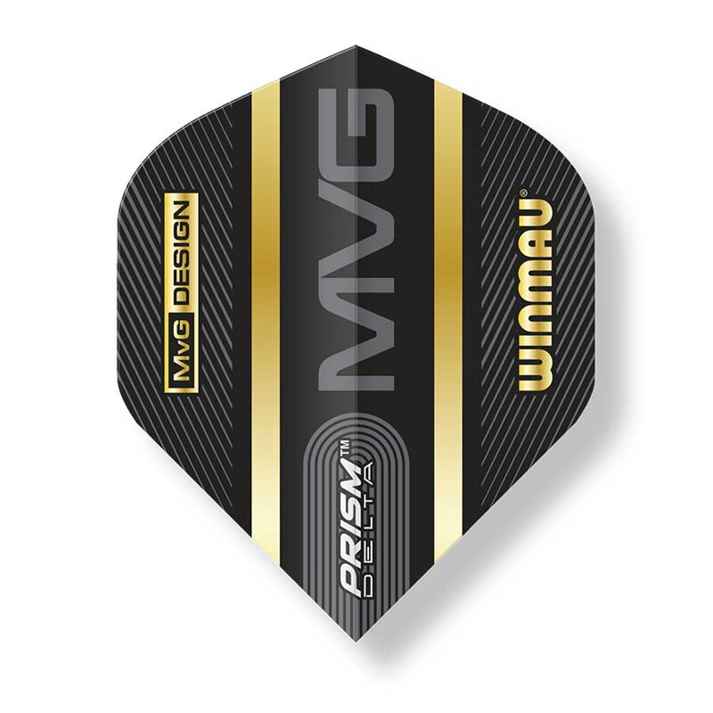 Winmau letky Prism Delta MVG Black & Gold Winmau letky Prism Delta MVG Black & Gold