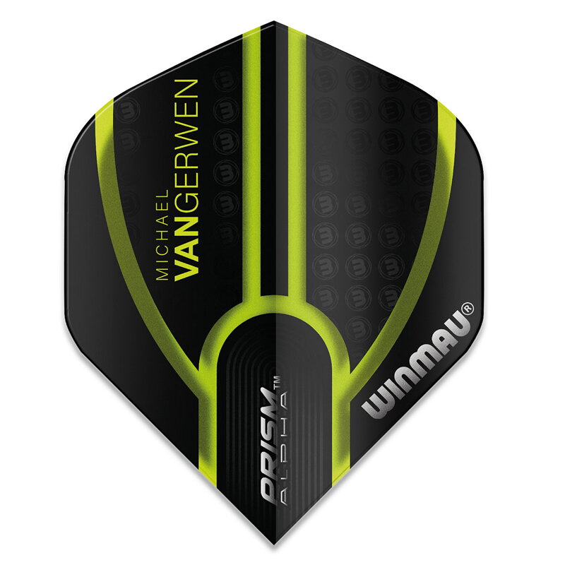 Winmau letky Prism Alpha MvG Black & Green