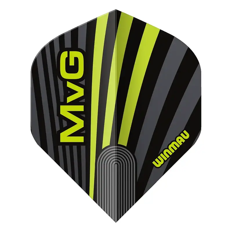 Winmau letky MvG Black Grey & Green