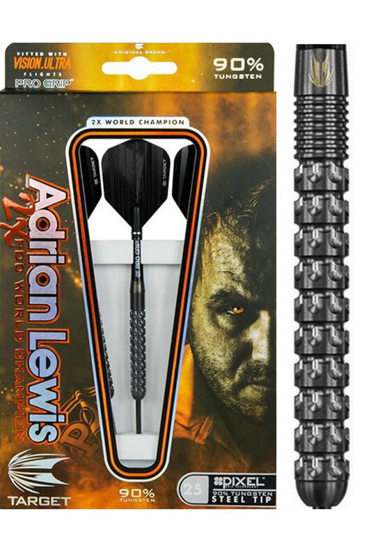 Target šípky Adrian Lewis pixel black 23g steel