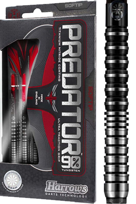 Harrows šipky Predator soft 18g