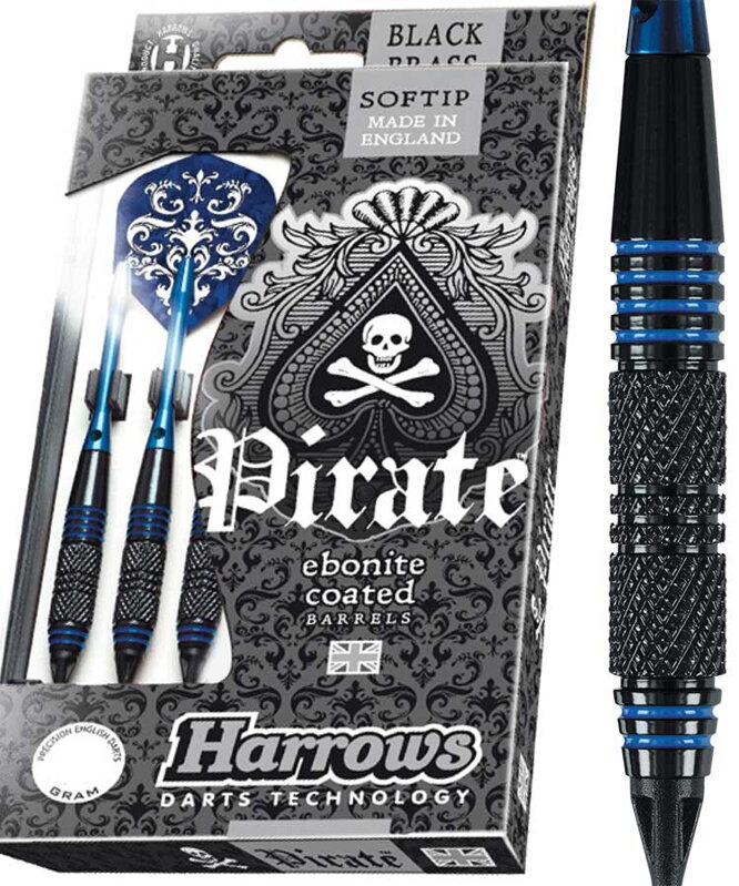 Harrows šipky Pirate soft 18g Blue