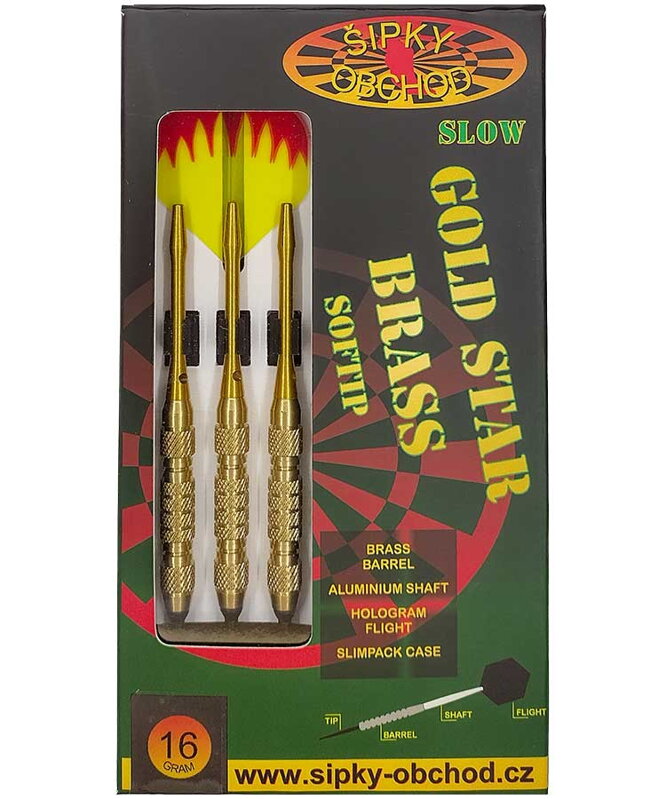 Ruthless šípky Gold Star 4 Slow 16g Ruthless šípky Gold Star 4 Slow 16g