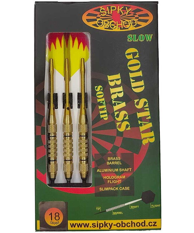 Ruthless šípky Gold Star 5 Slow 18g Ruthless šípky Gold Star 5 Slow 18g