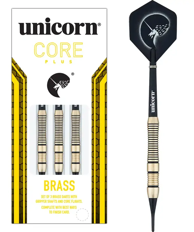 Unicorn šípky Core Plus Brass Style 2 soft 18g